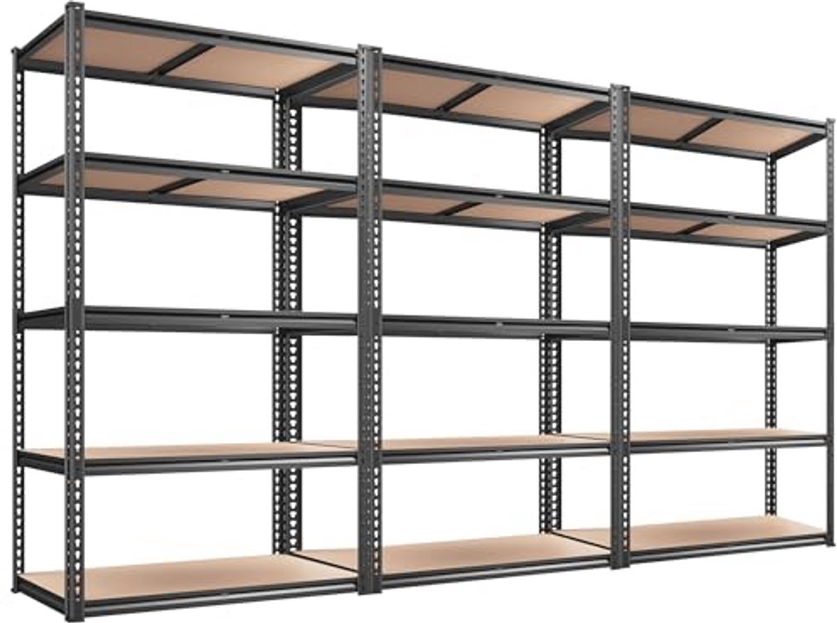 Heavy Duty 5-Tier Garagerek 2000 lbs Verstelbaar Opbergrek voor Garage, Kelder en Pantry
