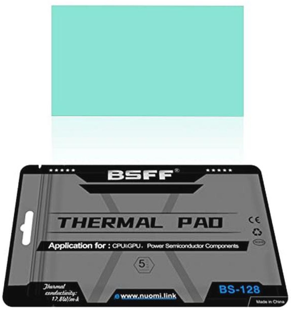 Siliconen thermische pads 80x40x1,5 mm - Hoge temperatuurbestendigheid en niet-geleidend voor laptopkoeling en GPU/CPU/LED-koeling