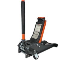 4T Extra Flakke Trolley Jack 3000 kg - Hydraulische Dubbel Piston