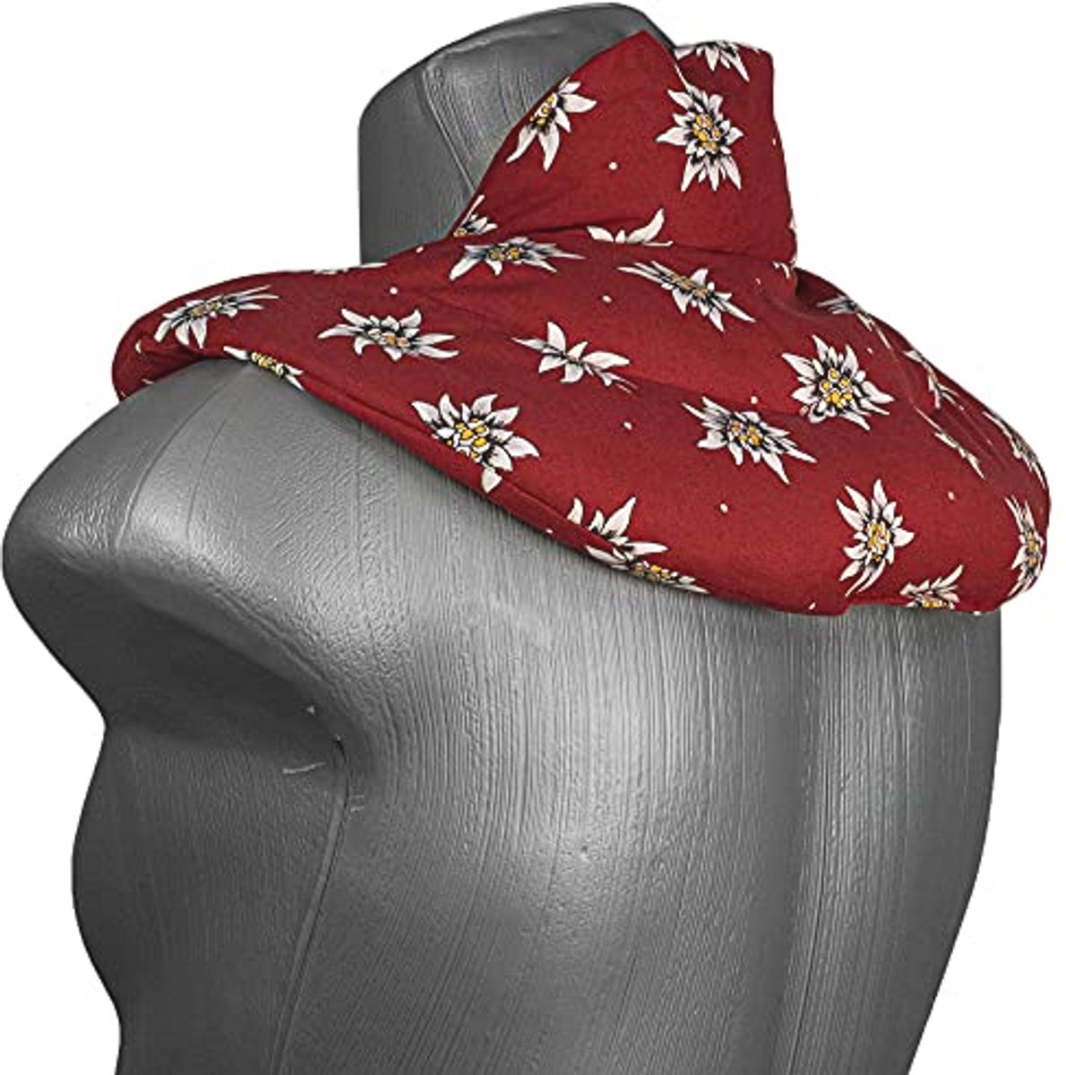 Neck pillow with stand-up collar - Cherry stone heat cushion for neck and shoulders
