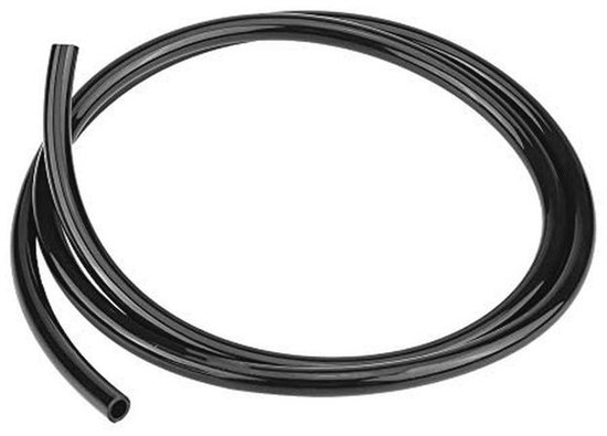 1 Meter Brandstofslang – EPDM Rubber Met Nylon Versterking, 8 Mm Binnendiameter, 14 Mm Buitendiameter, Inclusief 6 Roestvrijstalen Klemmen, Voor Benzine, Diesel, Olie En Lucht