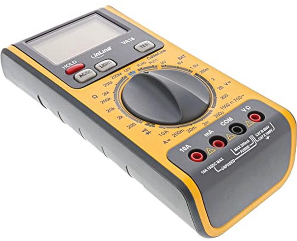 3-in-1 Digitale Multimeter met Kabeltester en Batterijtester