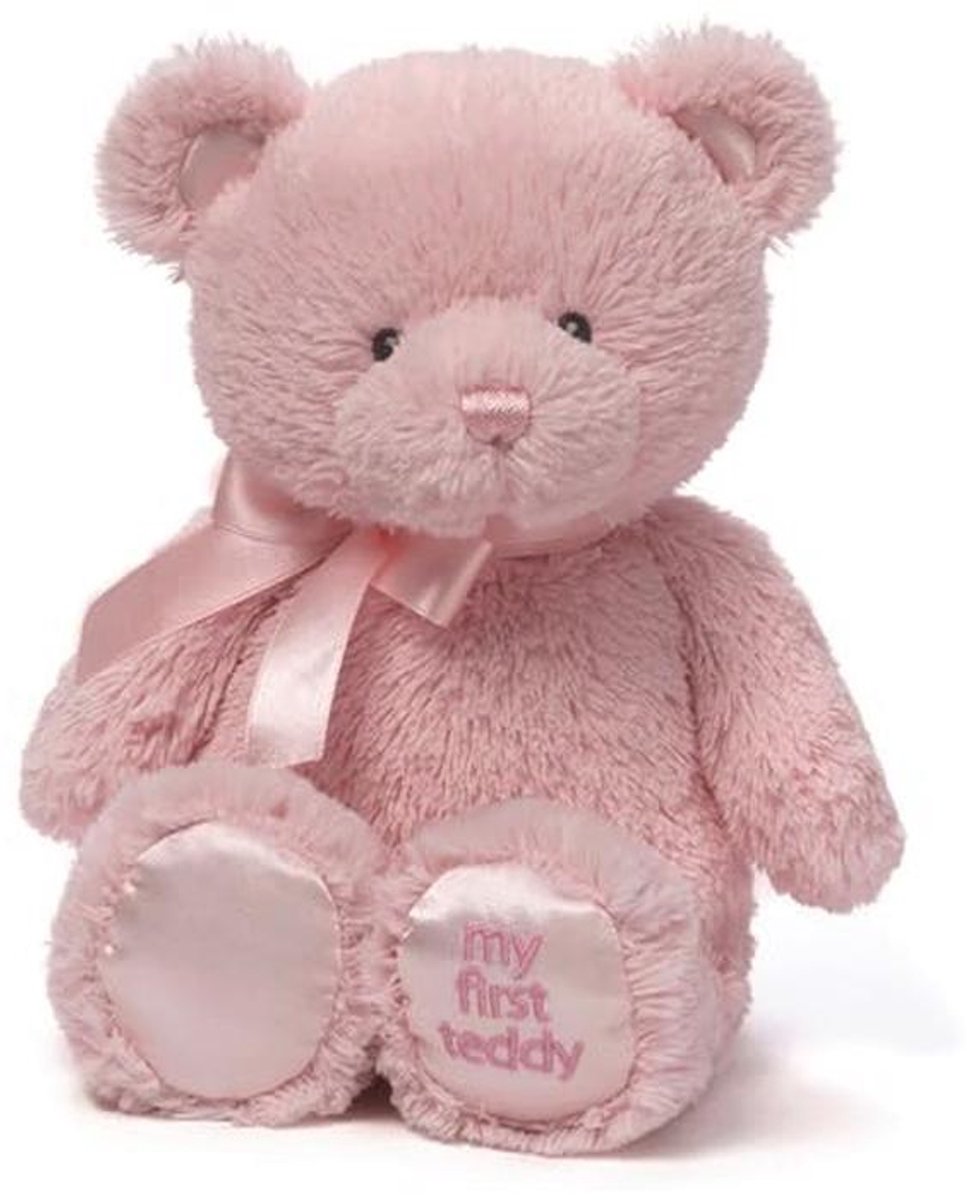 Eerste Teddybeer - Schattige Roze Knuffel voor Kinderen