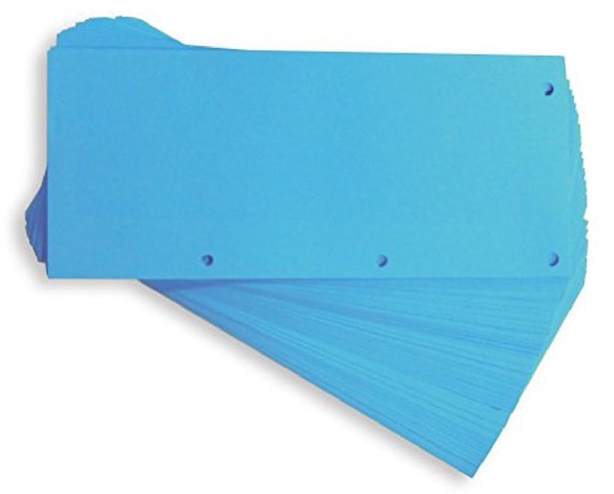 Scheidingsstroken DUO van gerecycled karton, per 60 stuks, 10,5 x 24 cm, 160 g/m², blauw