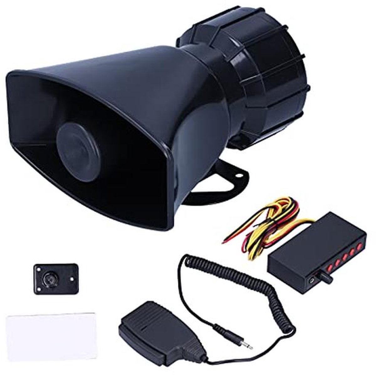 Auto Alarm Hoorn 12V 100W 125DB Noodwaarschuwing Megafoon voor Auto en Motorfiets