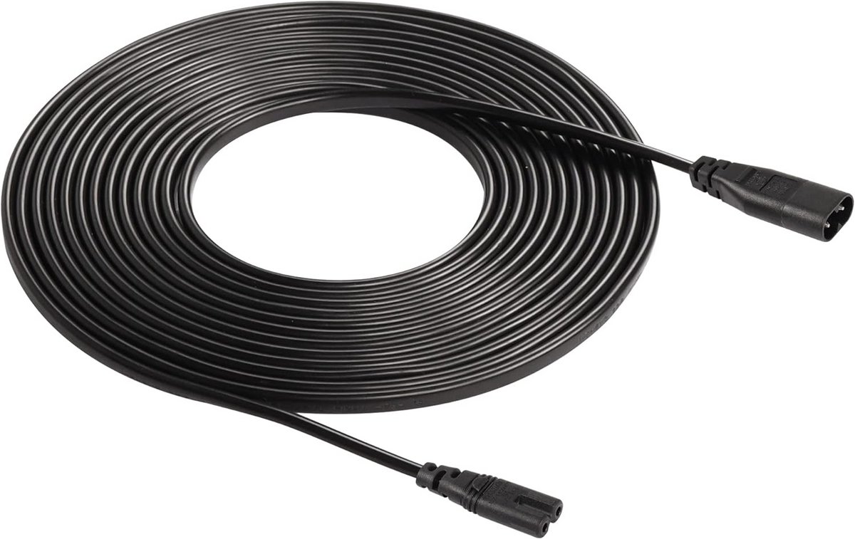 Stroomkabel IEC 320 C8 naar C7 Verlengsnoer 5 Meter voor Monitor, Printer en Elektronica
