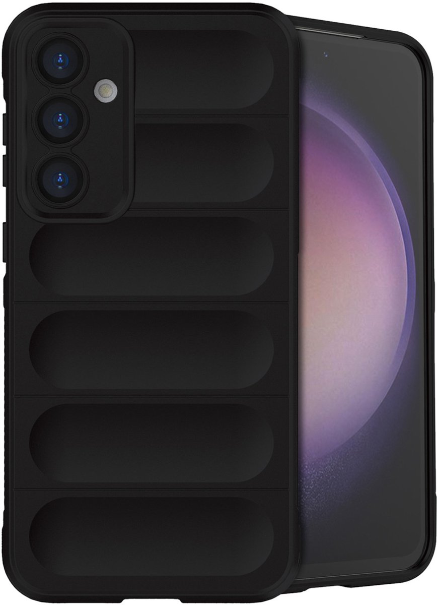 imoshion Hoesje - Geschikt voor Samsung Galaxy S23 FE - EasyGrip Backcover - Zwart