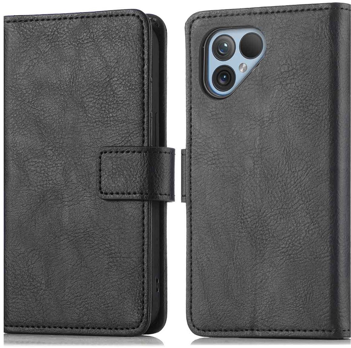 imoshion Hoesje - Geschikt voor Fairphone 5 - Luxe Bookcase - Zwart