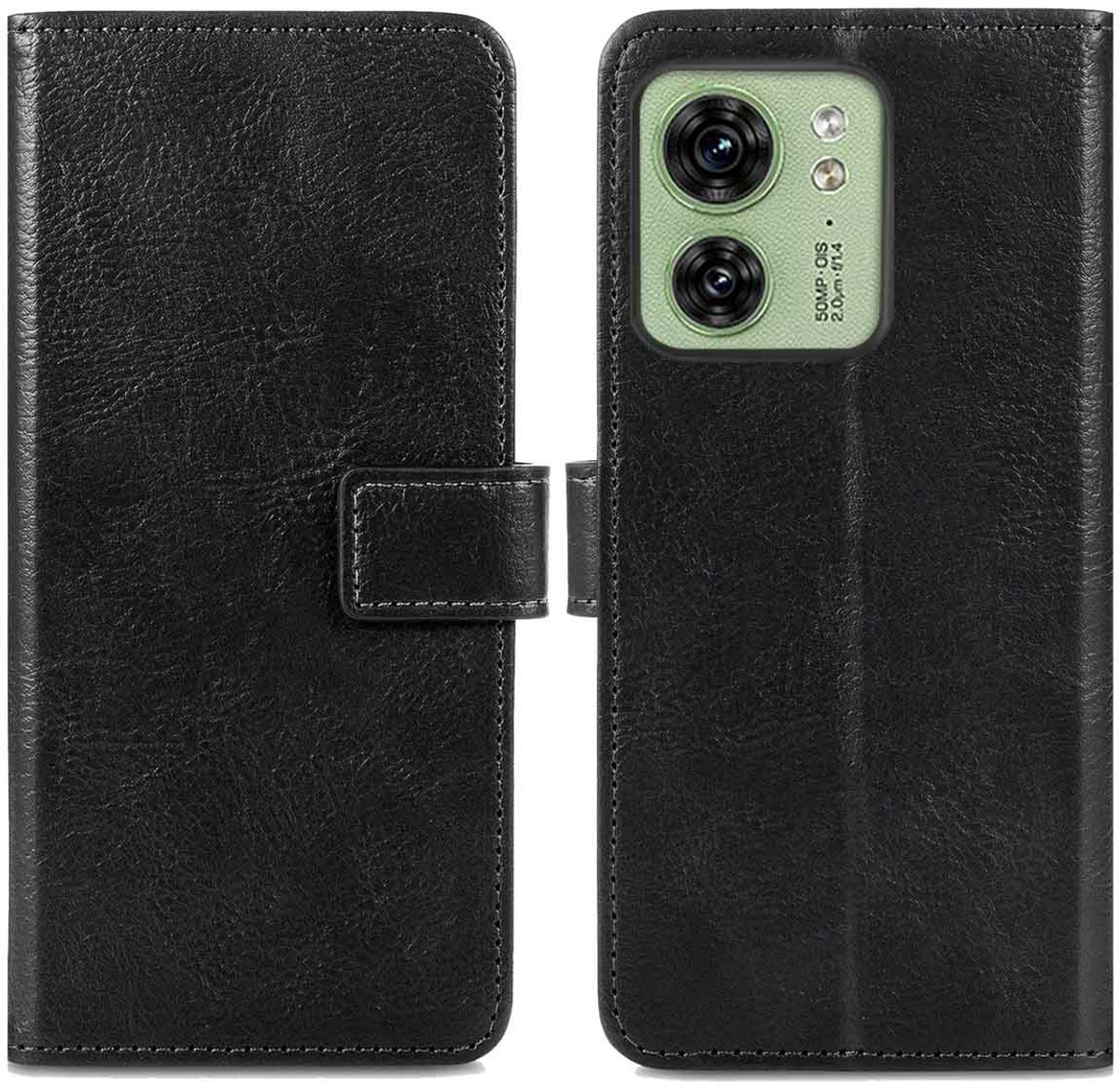 imoshion Hoesje - Geschikt voor Motorola Edge 40 - Luxe Bookcase - Zwart