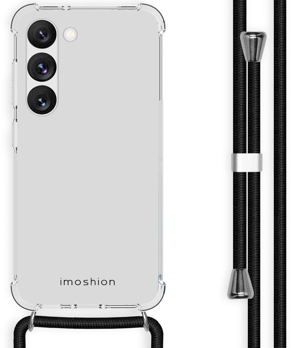 imoshion Hoesje - Geschikt voor Samsung Galaxy S23 - Backcover met koord - Zwart