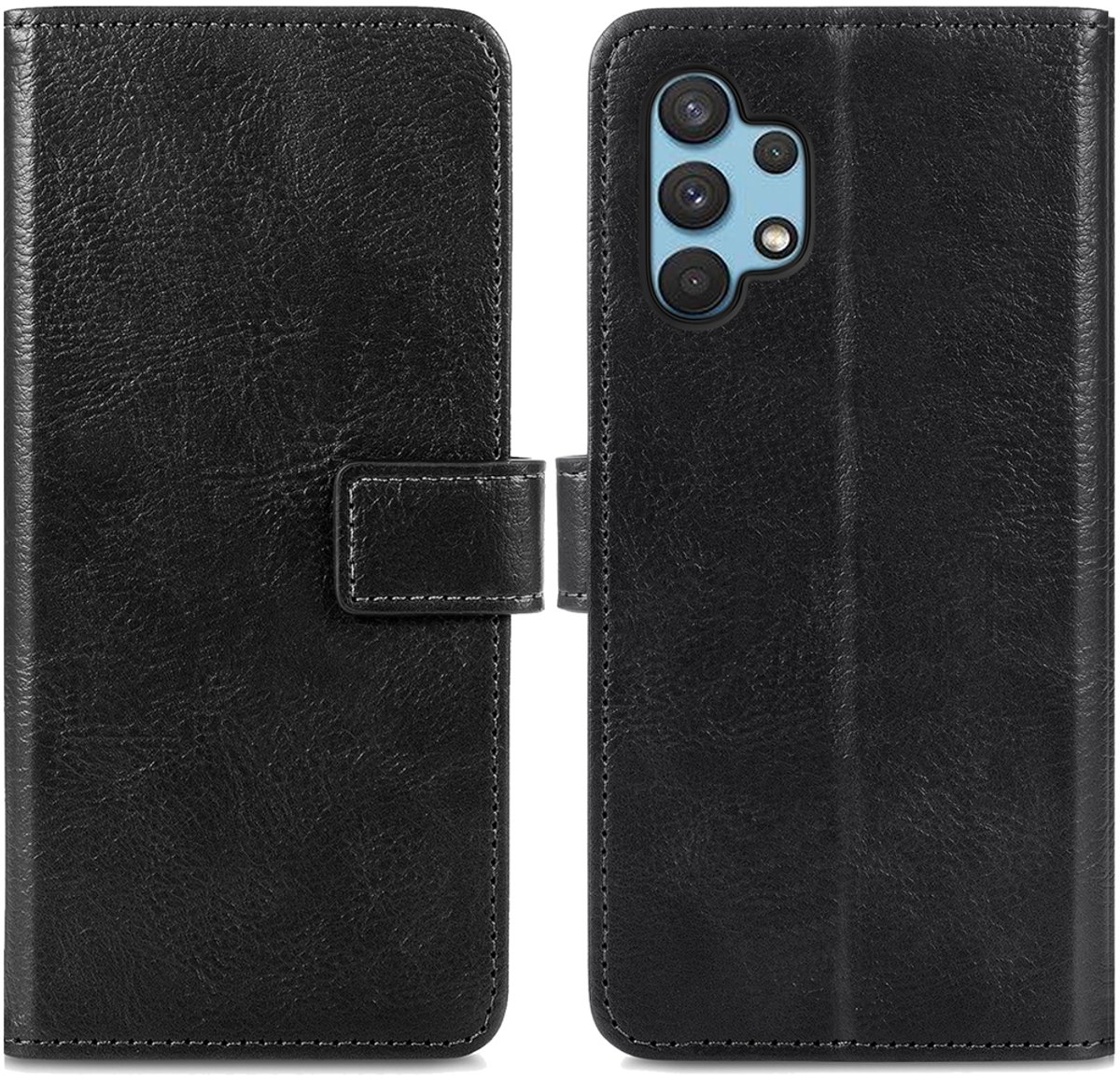 imoshion Hoesje - Geschikt voor Samsung Galaxy A32 (4G) - Luxe Bookcase - Zwart