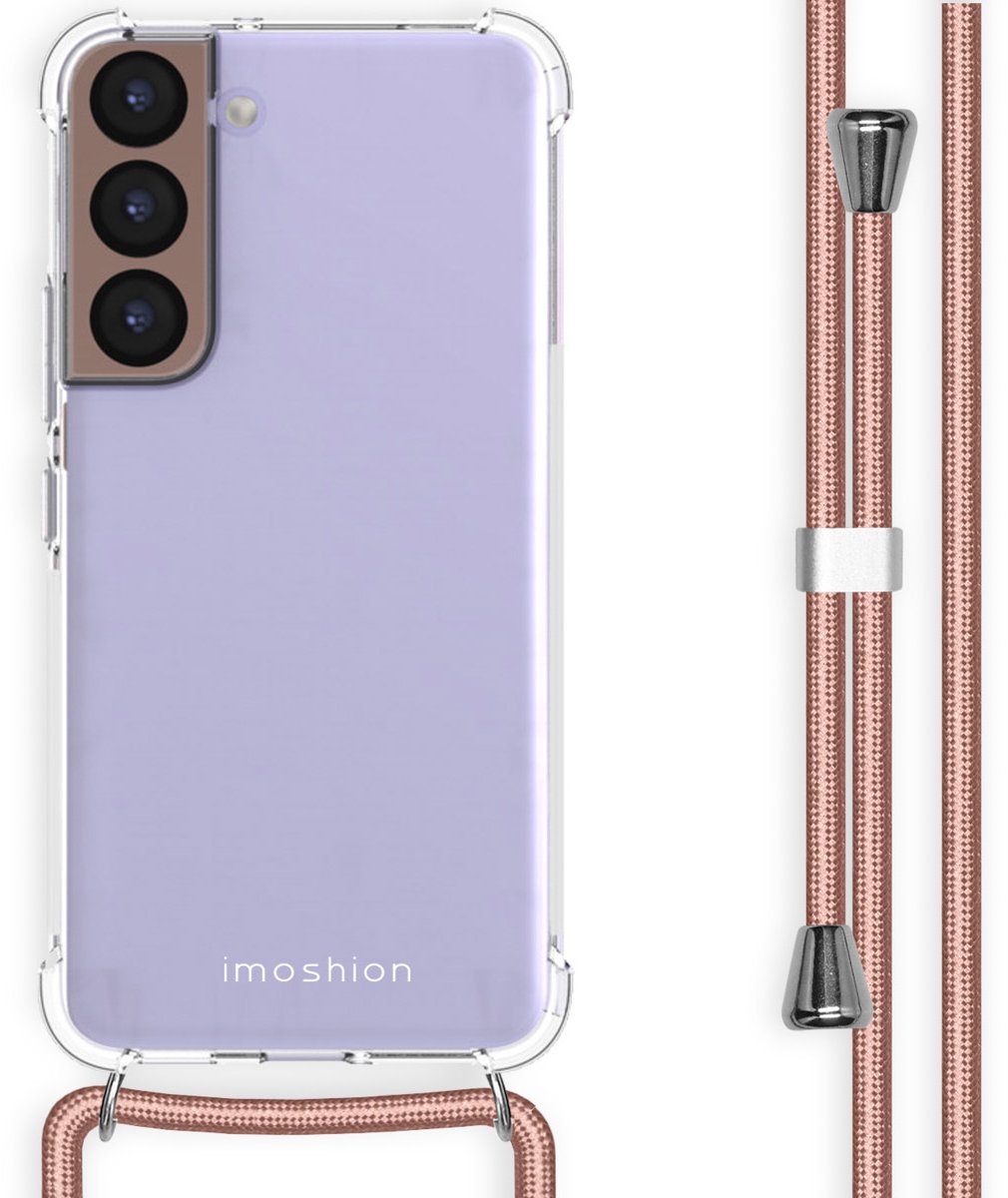 imoshion Hoesje - Geschikt voor Samsung Galaxy S22 - Backcover met koord - Rosé Goud