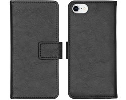 imoshion Hoesje - Geschikt voor Apple iPhone SE (2022) / SE (2020) / 8 / 7 / 6s / 6 - Luxe Bookcase - Zwart