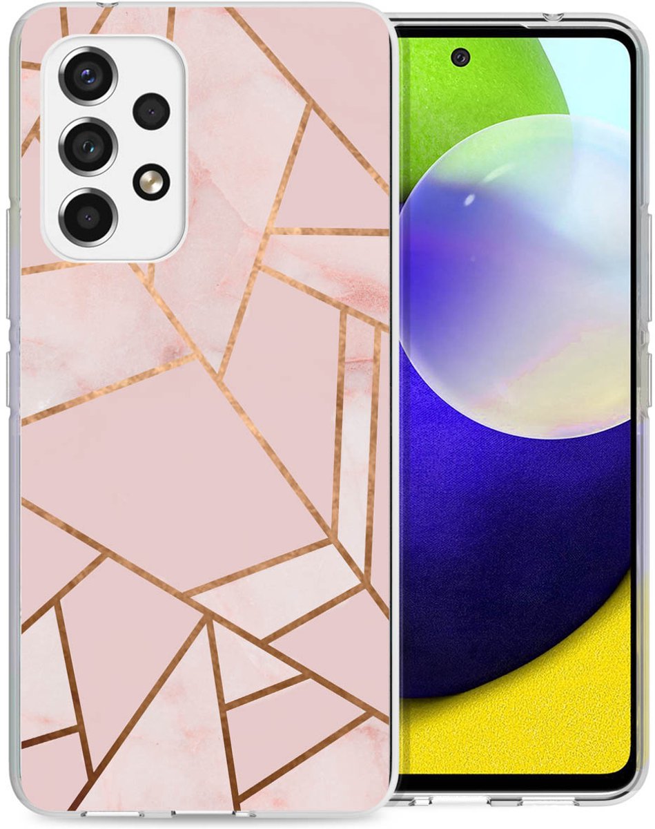 imoshion Hoesje - Geschikt voor Samsung Galaxy A53 - Design hoesje - Pink Graphic