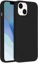 Accezz Hoesje - Geschikt voor Apple iPhone 14 / 13 - Liquid Silicone Backcover geschikt voor MagSafe - Zwart
