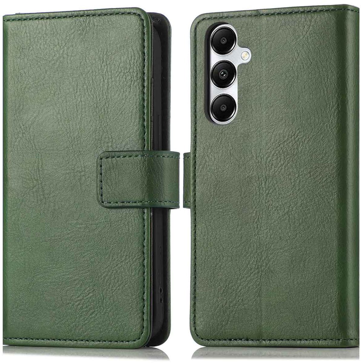 imoshion Hoesje - Geschikt voor Samsung Galaxy S25 Plus - Luxe Bookcase - Groen