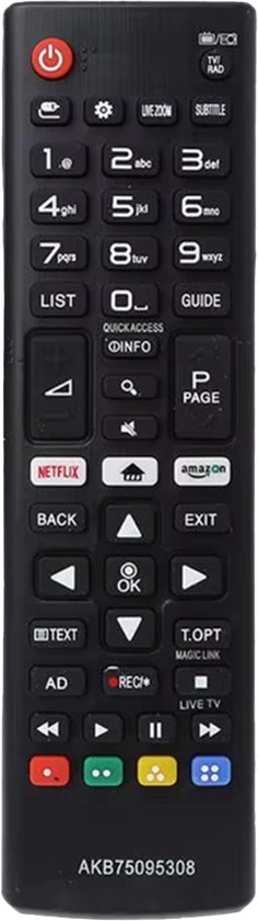 Télécommande Ibley - Remplacement LG AKB75095308 - Universellement compatible avec les TV LG