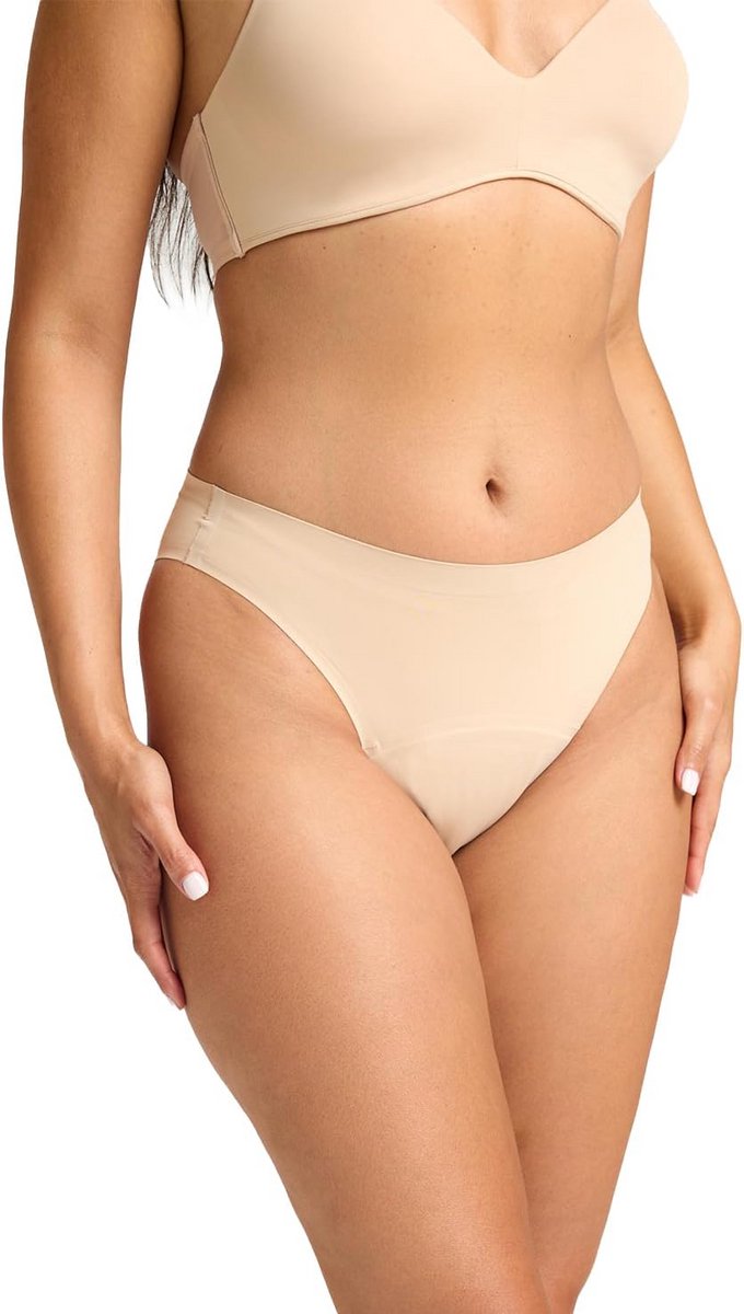 Naadloze Hipster Slip met Middelhoge/Hoge Beenopening en Sterke Absorptie voor Dames