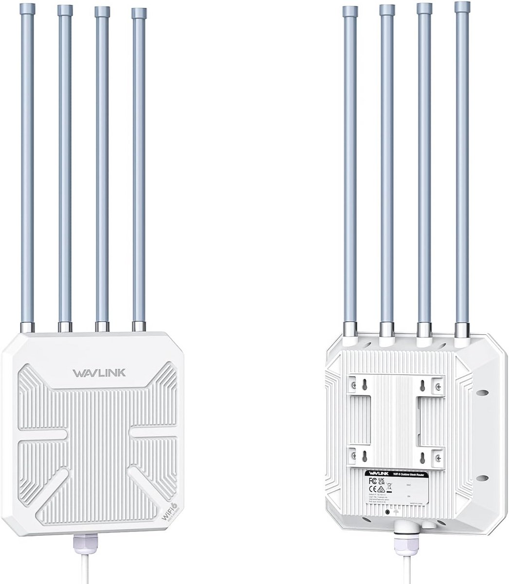 Outdoor WiFi6 Access Point met Lange Bereik en Weerbestendige Behuizing