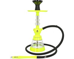 Moderne Waterpijp met Acryl Vaas en Siliconen Slang - Iconisch Design