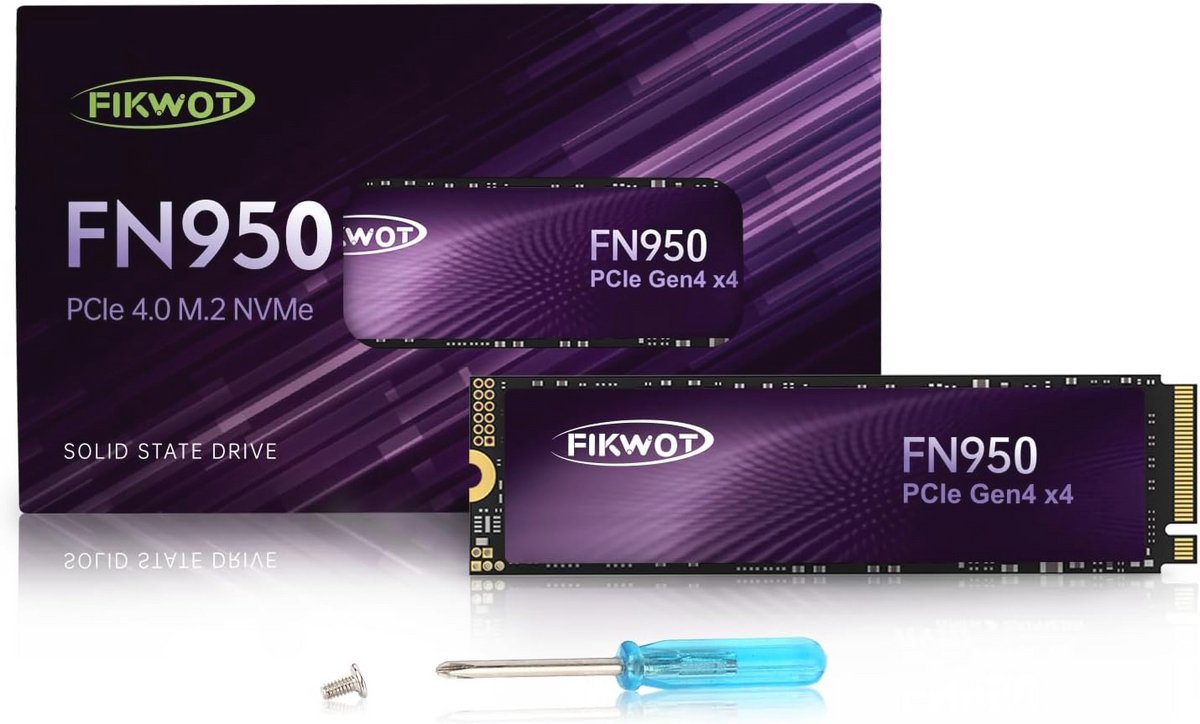 4 TB M.2 NVMe SSD - 5000 MB/s interne solid-state drive met koellichaam voor PS5 en laptops
