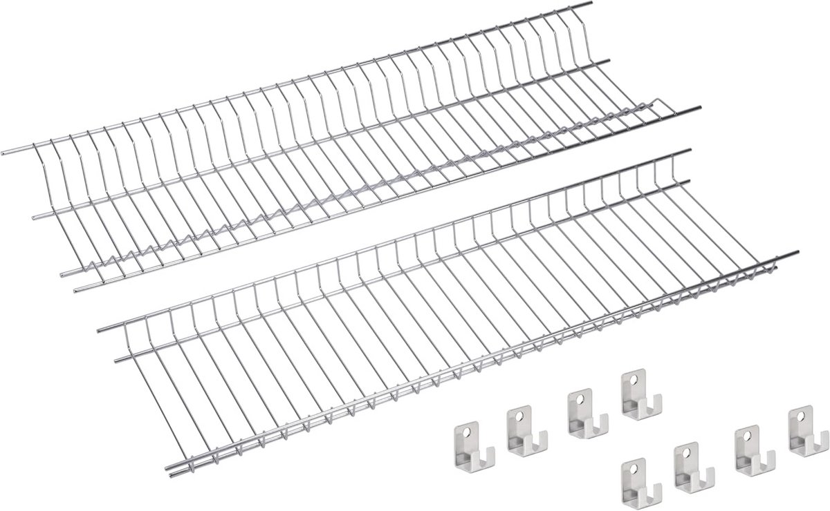 Afdruiprek van roestvrij staal 55 cm - Elegant en Robuust