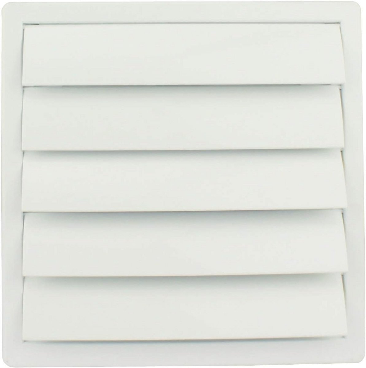 Ventilatierooster Lamellengrooster 170 x 170 mm voor Ø 150 mm Opening - Wit
