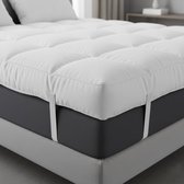 Extra Dikke Matrass topper Kingsize 152x200 cm - Hypoallergeen en Ademend - Machinewasbare Bedtopper