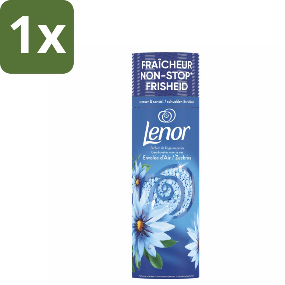 1 x Lenor - Geurbooster - Zeebries - Non-Stop Frisheid - 19 Wasbeurten - Zeebries Geurbooster - Geur In Was - Frisheid In Kast - Geur Op Maat - Wasgeur
