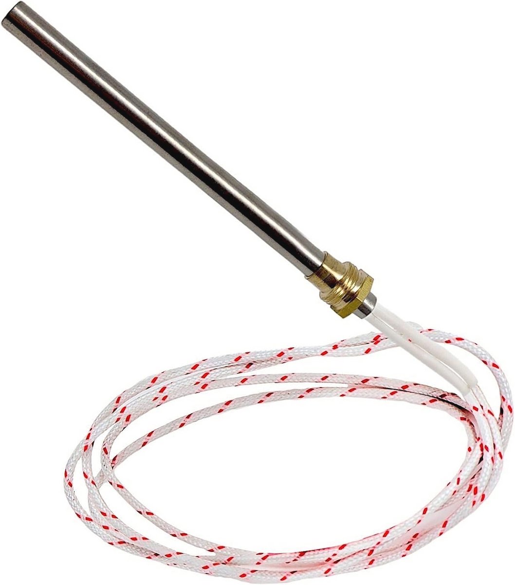Weerstand voor Pelletkachel met 12,5 mm Bougie | Schroefdraad 1/2 inch | 180 mm Lengte | 250-300 W