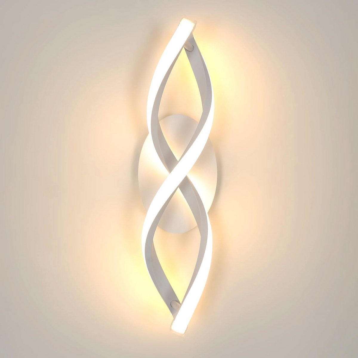 Moderne LED Wandlamp 16W Warmwit Licht voor Slaapkamer, Woonkamer en Hal