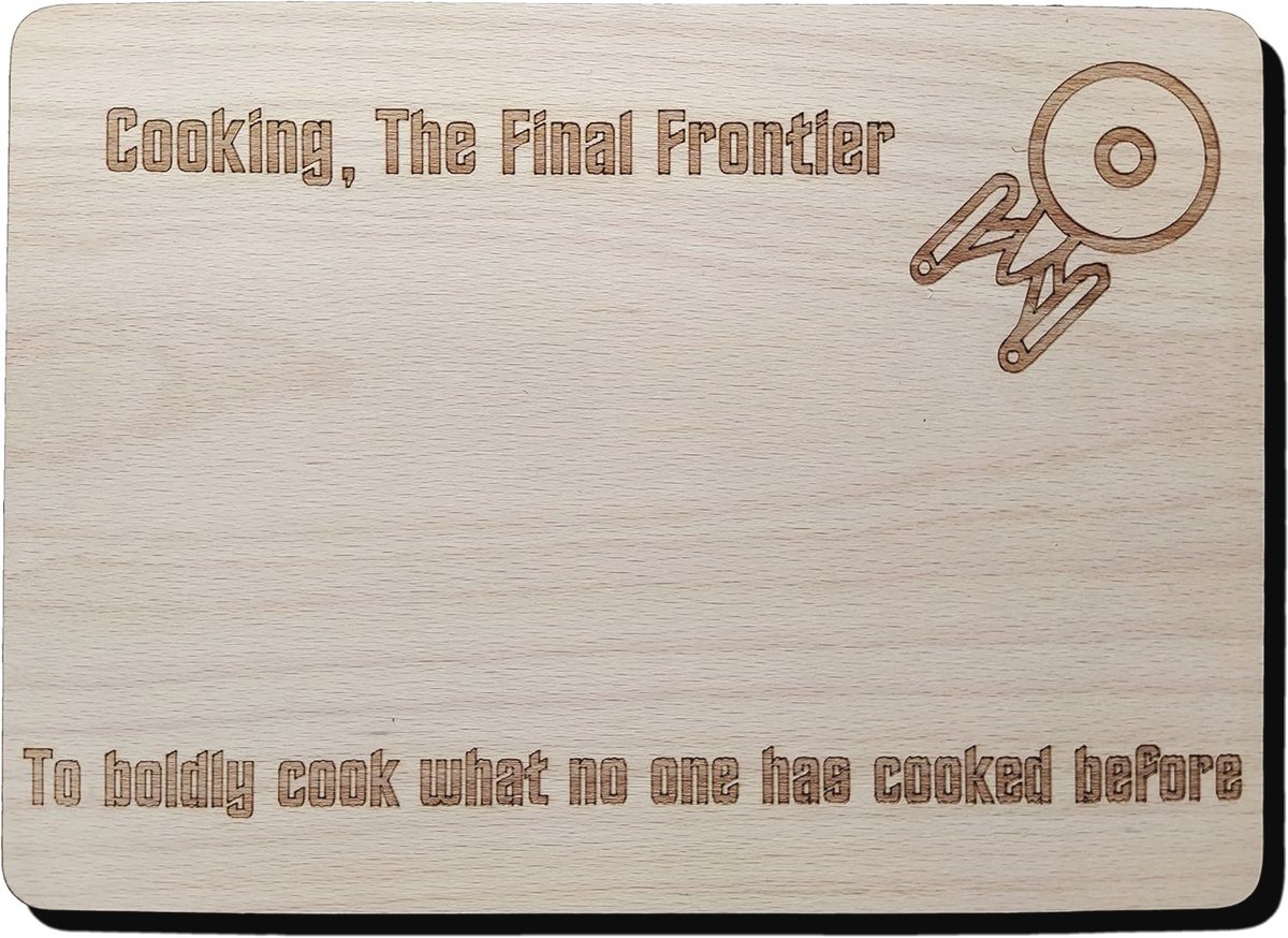 Geïnspireerd cadeau van hardhout - Snij- en kaasplank (24 x 17 cm)
