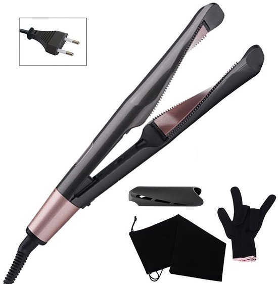 Deze 2-in-1 krultang/stijltang kan zowel krullend als steil - Deze - €34,99