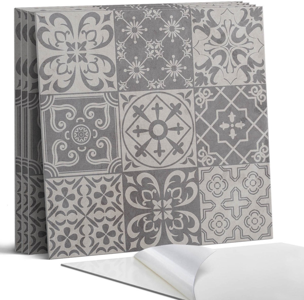 Coloray Wandpanelen Zelfklevend - 3x3 tegelpatronen Zelfklevende Wandpanelen - 50 cm x 50