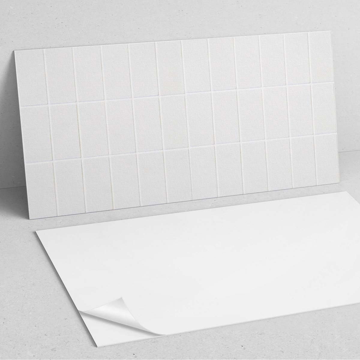 Coloray Wandpanelen Zelfklevend - Een eenvoudig mozaïek van rechthoeken PVC Wandpaneel - 1
