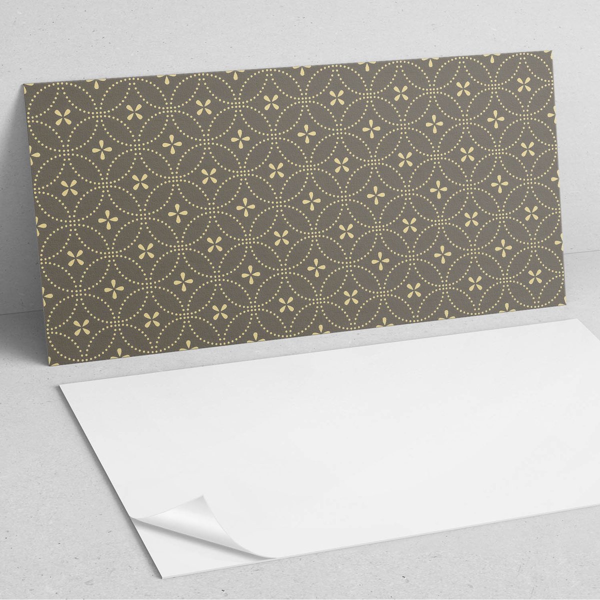 Coloray Wandpanelen Zelfklevend - Patroon met delicate bloemen PVC Wandpanelen - 120 cm x 