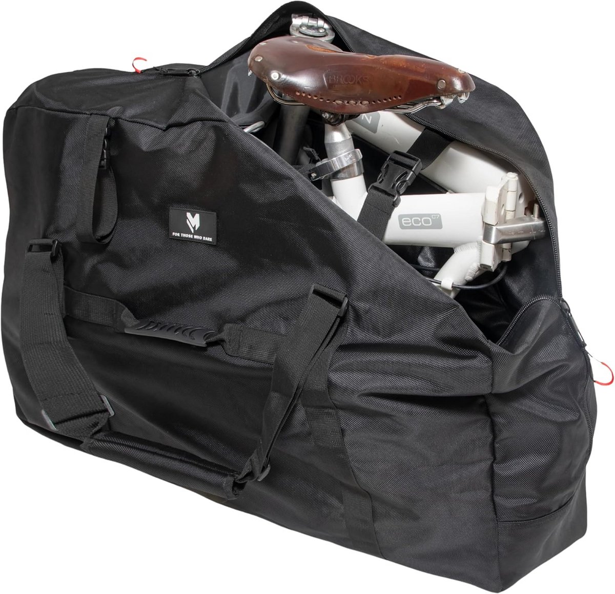 lamaki XL Transporttas Fiets Cover voor Vouwfietsen | Universele maat compatibel met Brompton, Dahon, Giant, Birdy, Oyama 14-20" Vouwfietsen | Ideaal voor fietsopslag en reizen