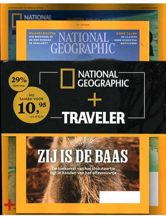 Pakket National Geographic + National Geographic Traveler - 01 2026