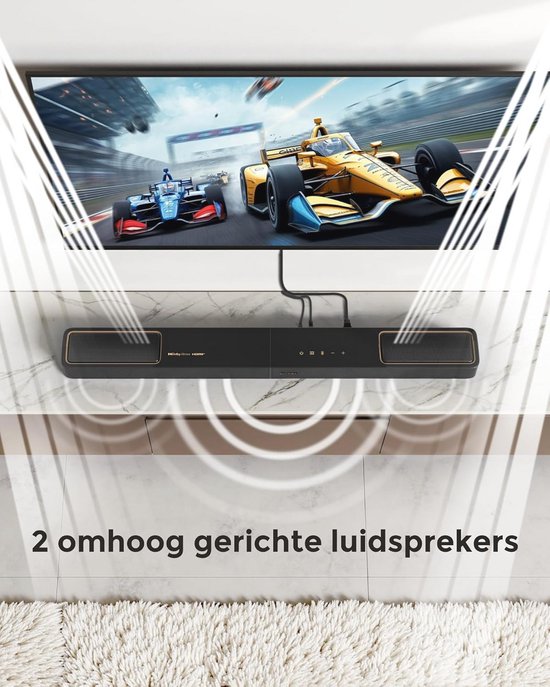 ULTIMEA 5.1.2 Soundbar met Dolby Atmos, Surround Sound System voor TV met 2 Surround Speakers, App Bediening, Soundbar voor TV met Subwoofer voor Home Theater, BT 5.4, HDMI eARC, Skywave F40 Boom van Ultimea — afbeelding 5