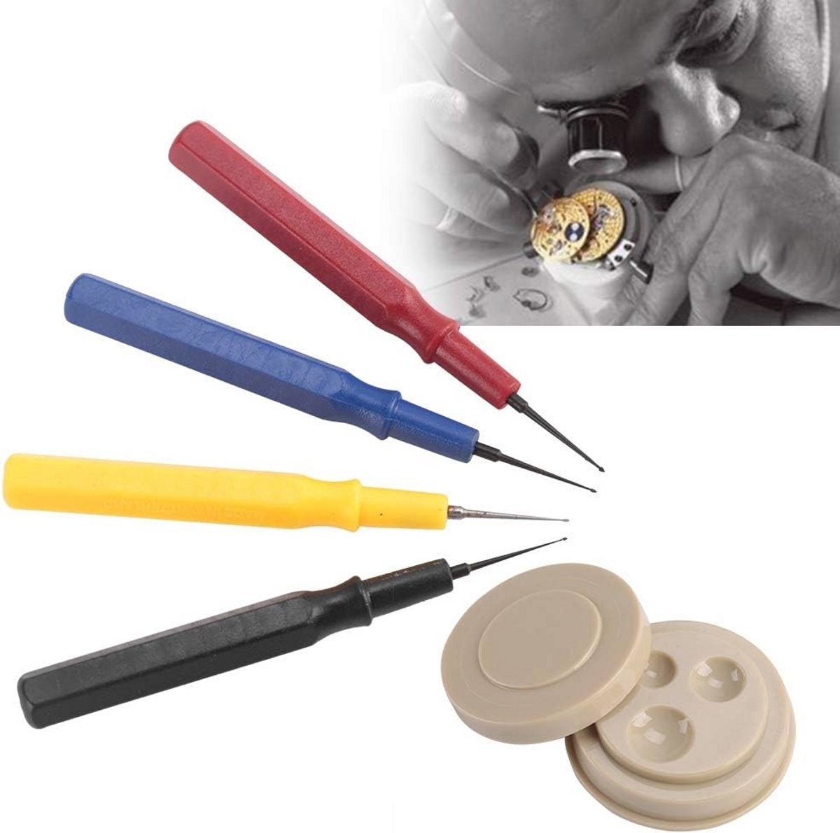 Professionele horloge-reparatieset met oliepennen - mechanische gereedschapsset voor horloge-onderhoud