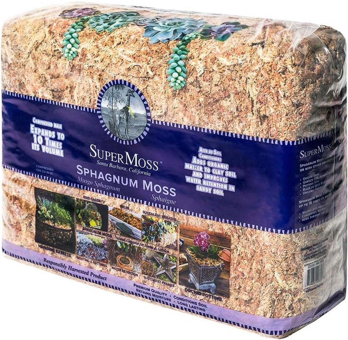 Natuurlijk Orchidee Sphagnum Mos Gedroogd 1.1 kg Balen