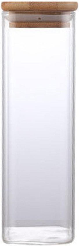 Comsaf Glazen Voorraadpotten met Deksel, Glazen Potten met Deksel, 850 ml, Set van 3 Stuks, Geschikt voor Kattenvoer (Kleine Verpakking), Koffiebonen, Sichuanpeper