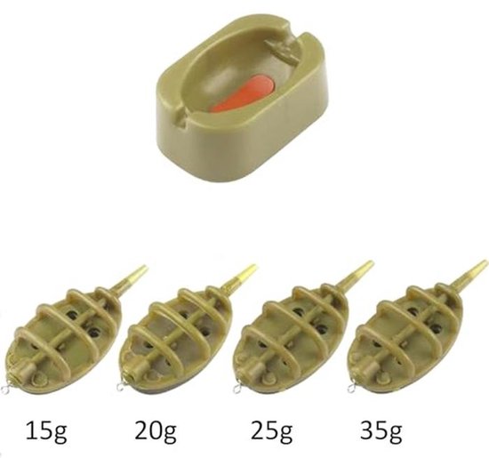 Inline Method Feeder Set voor Karpervissen - Professionele Visaccessoires 15/20/25/35 g van InLine — afbeelding 2