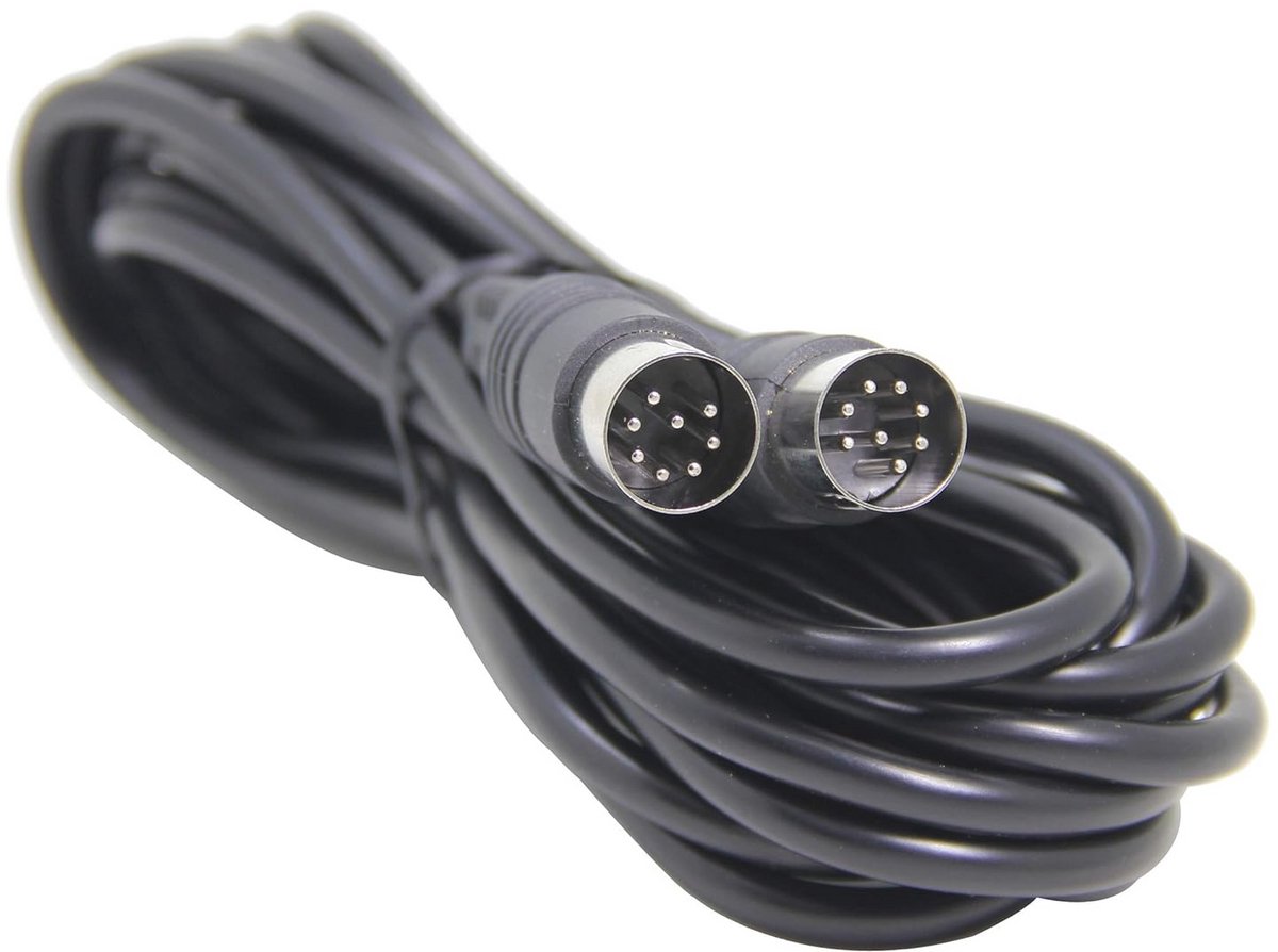 8m DIN 8-polige audiokabel voor luidsprekers en voetschakelaars