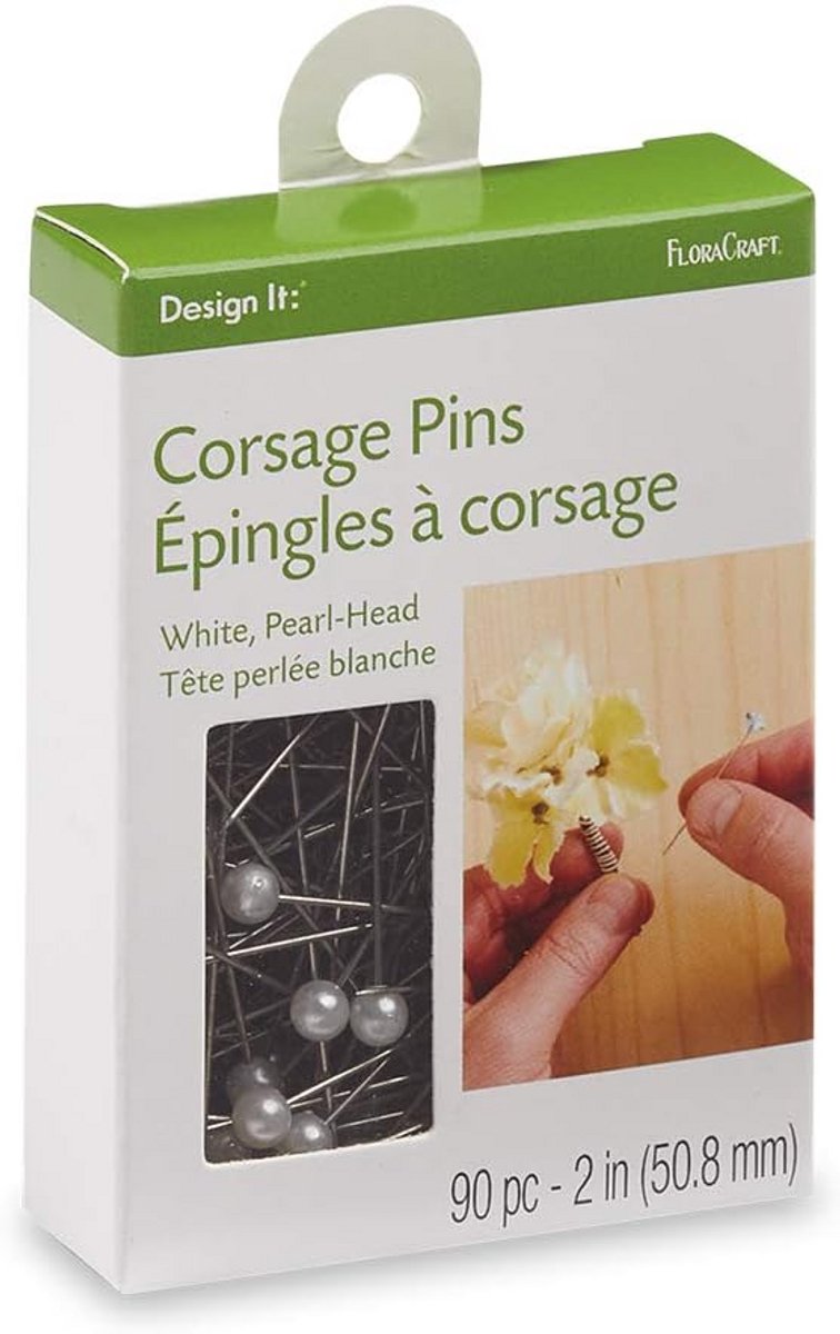 Corsage Pins Wit - 90 Stuks voor Bloemen Accessoires
