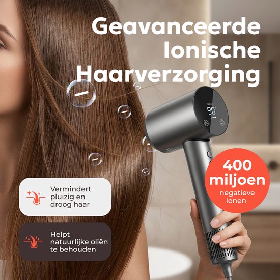 Geavanceerde ionische haarverzorging met de CIRIE L haardroger. Vermindert pluis en droog haar, behoudt natuurlijke oliën.