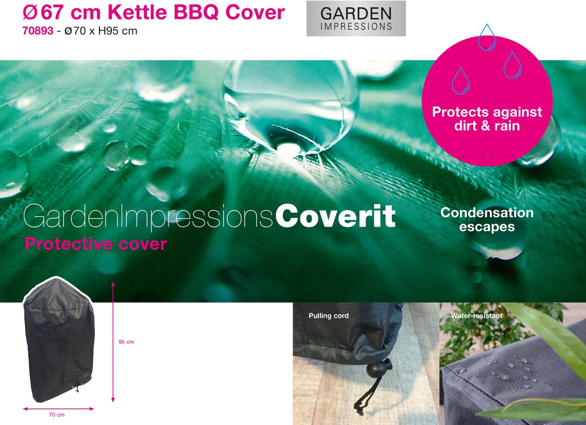 Garden Impressions  - Coverit - BBQ hoes - 67cm - Ø70xH95
