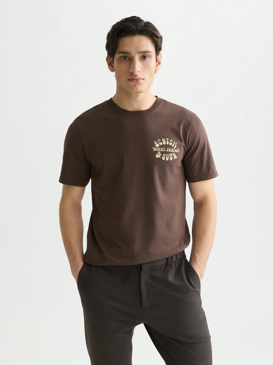 Scotch & Soda Left Chest Artwork Regular-Fit T-Shirt