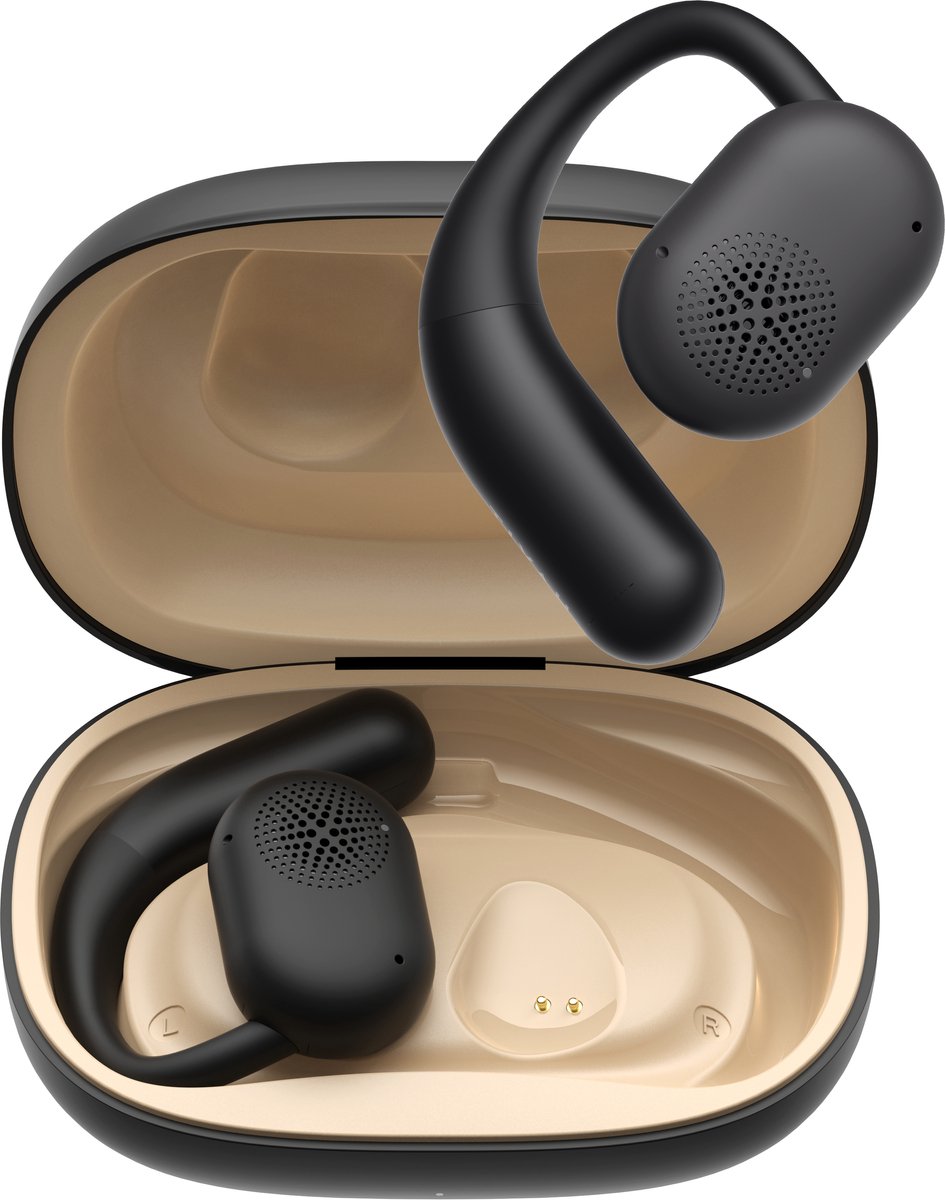 Havit OWS914 (Black) Hoofdtelefoons True Wireless Stereo (TWS) oorhaak Oproepen/muziek Bluetooth Zwart