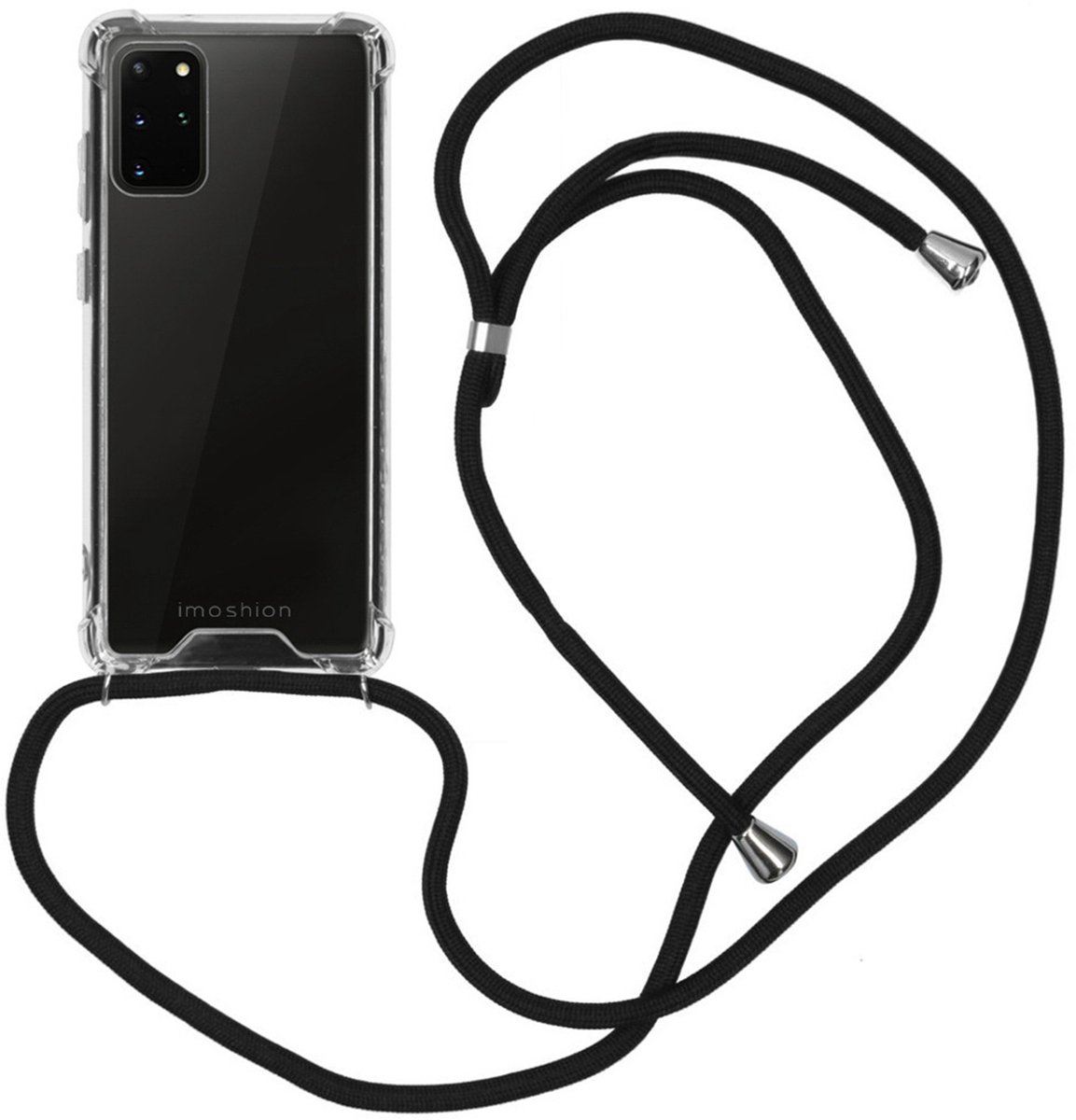imoshion Hoesje - Geschikt voor Samsung Galaxy S20 Plus - Backcover met koord - Zwart